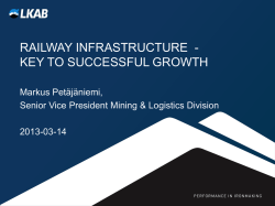 railway infrastructure - key to successful growth