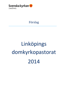 Linköpings domkyrkopastorat 2014