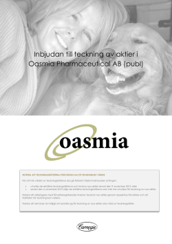 JA - Oasmia