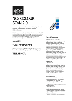 NCS COLOUR SCAN 2.0 — NCS Colour