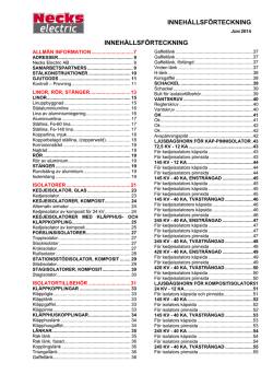 INNEH&Aring;LLSF&Ouml;RTECKNING INNEH&Aring;LLSF&Ouml;RTECKNING