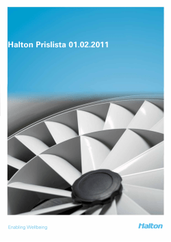 Halton Prislista 01.02.2011