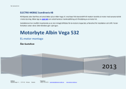 Motorbyte Albin Vega 532 - Electro Mobile Scandinavia AB