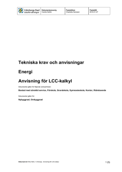 Anvisning för LCC