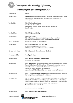 VFH Sommarprogram 2014-3 - Västerfärnebo Hembygdsförening