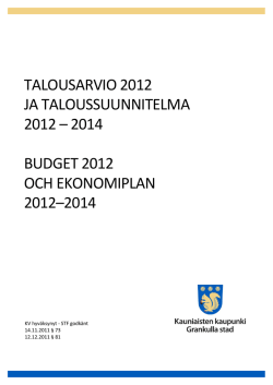 Talousarvio 2012 (pdf)