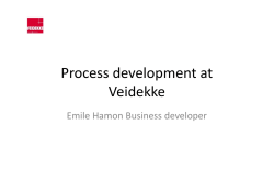 Process development at Veidekke