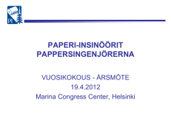 Markku Tuderman (UPM) - Paperi