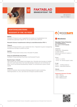 SP-Fire 105 fasad - Woodsafe Timber Protection