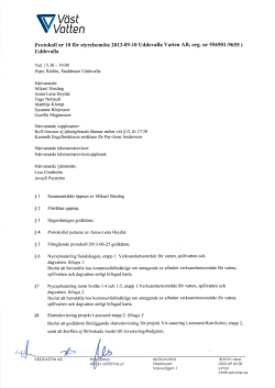 20130910 Protokoll nr 10 styrelsem&ouml;te Uddevalla