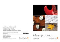 Musikprogram - Danderyds Församling