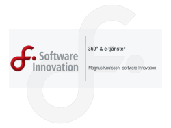 PPT 1 Knutsson - Software Innovation