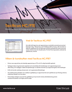 Tacticus HC/FTE