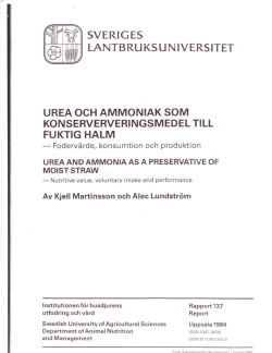 Rapport 137 - Agronor Halm