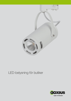 LED-belysning för butiker