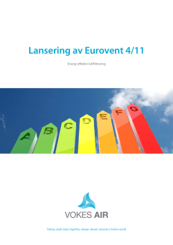 Lansering av Eurovent 4/11