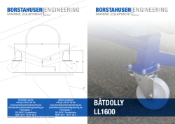 BÅTDOLLY LL1600 - Borstahusenengineering