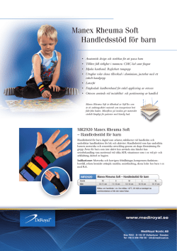 Manex Rheuma Soft Handledsstöd för barn