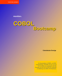 COBOL Bootcamp - Cobolskolan.se
