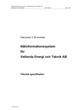 Nätinformationssystem för Vetlanda Energi och