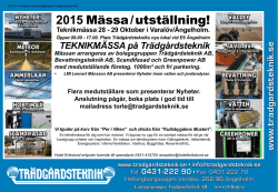 2015 Mässa/utställning!