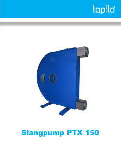 Slangpump PTX 150 - Tapflo AB