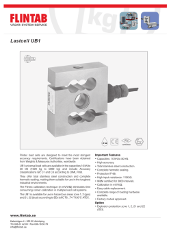 Type UB1 Load Cell Lastcell UB1