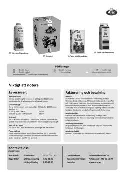 Visby - Arla Foodservice