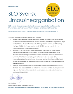 SLO Svensk Limousineorganisation
