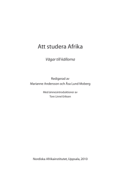 fulltext - Nordic Africa Institute