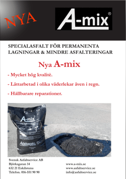 Nya A-mix - Svensk Asfaltservice AB