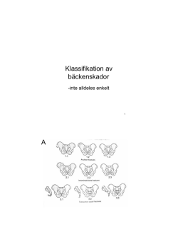 Klassifikation av bäckenskador A