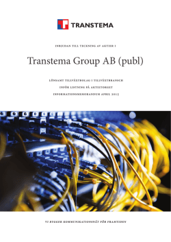 Transtema Group AB (publ)