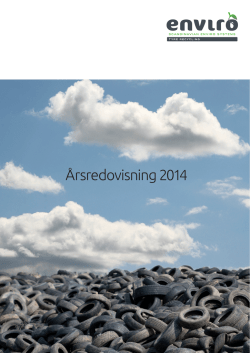 Årsredovisning 2014 - Scandinavian Enviro Systems