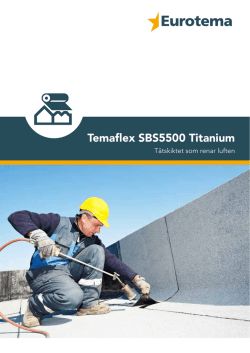 Temaflex SBS5500 Titanium Produktblad