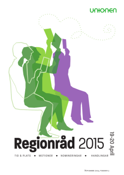 Regionråd Mälardalen 2015