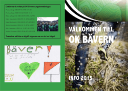 Info 2015 - OK Bävern
