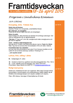 Program i Sandvikens Kommun