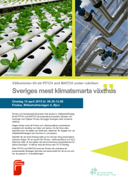 Sveriges mest klimatsmarta växthus