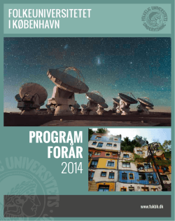 Program Forår 2014 - Folkeuniversitetet i København