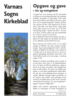 Kirkebladet, Juni 2014