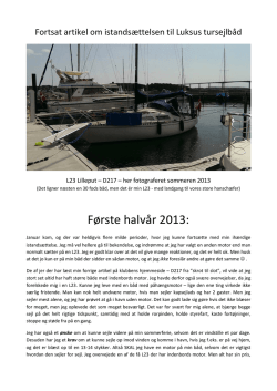 Lilleputs forvandling til luksus-tur-sejlbåd - fortsat - PDF-fil.