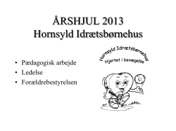 2013 - Hornsyld Idrætsbørnehave