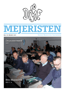Mejeristen 4 2013 - Danske Mejeristers Fagforening