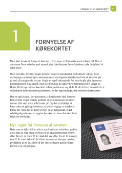 Fornyelse aF kørekortet - Håndbog for erfarne bilister