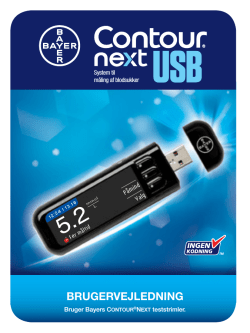 Dansk CONTOUR NEXT USB brugervejledning