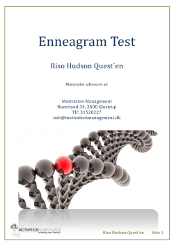 Enneagram Test - Motivation Management