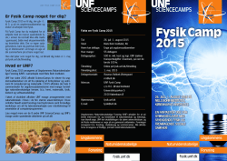 Folder - Fysik - Ungdommens Naturvidenskabelige Forening