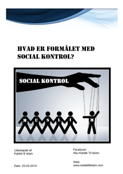 Hvad er formålet med social kontrol?