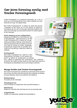 Brochure - Foreningsweb.dk